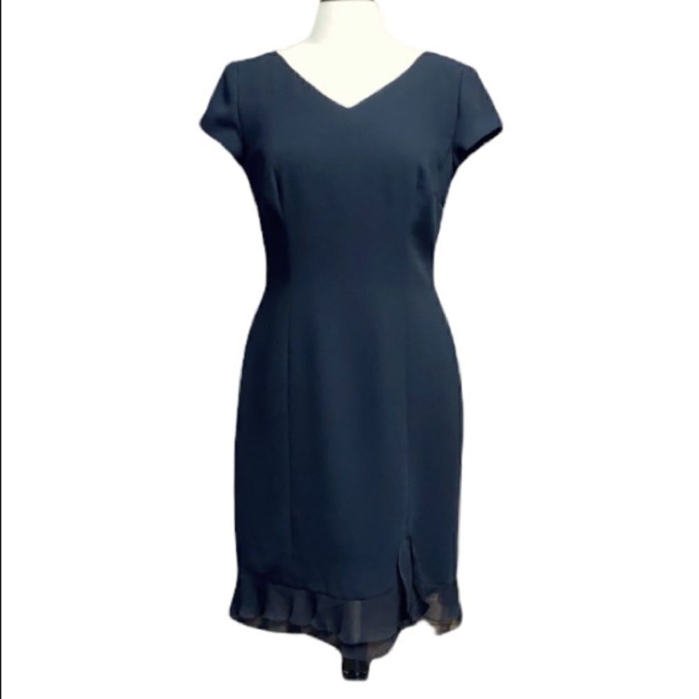 Maggy London Short Sleeve Black Dress Size 10